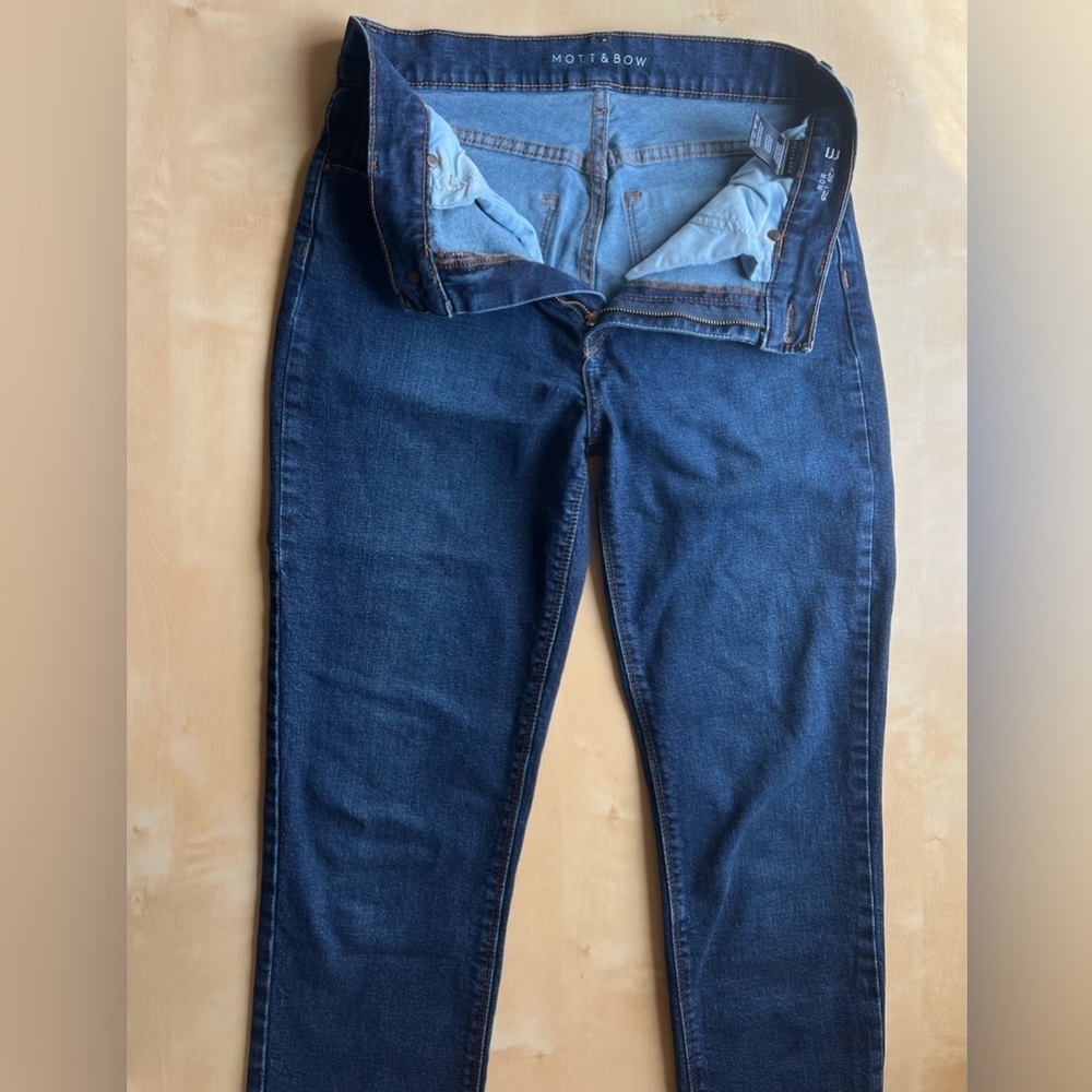 Mott & Bow High Rise Ridge Mom Jeans in Old Rose Indigo size 29 - Picture 4 of 11